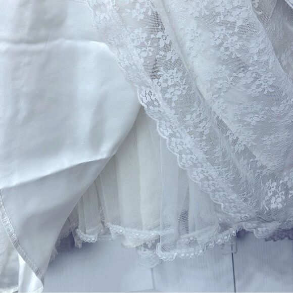 Jessica McClintock Wedding Dress Lace Prairie Dress size 9 - Picture 12 of 16